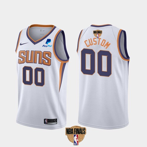 Men's Phoenix Suns ACTIVE PLAYER Custom 2021 White NBA Finals Association Edition Stitched Jersey